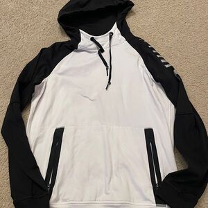 A&E Black and White Hooded Sweatshirt